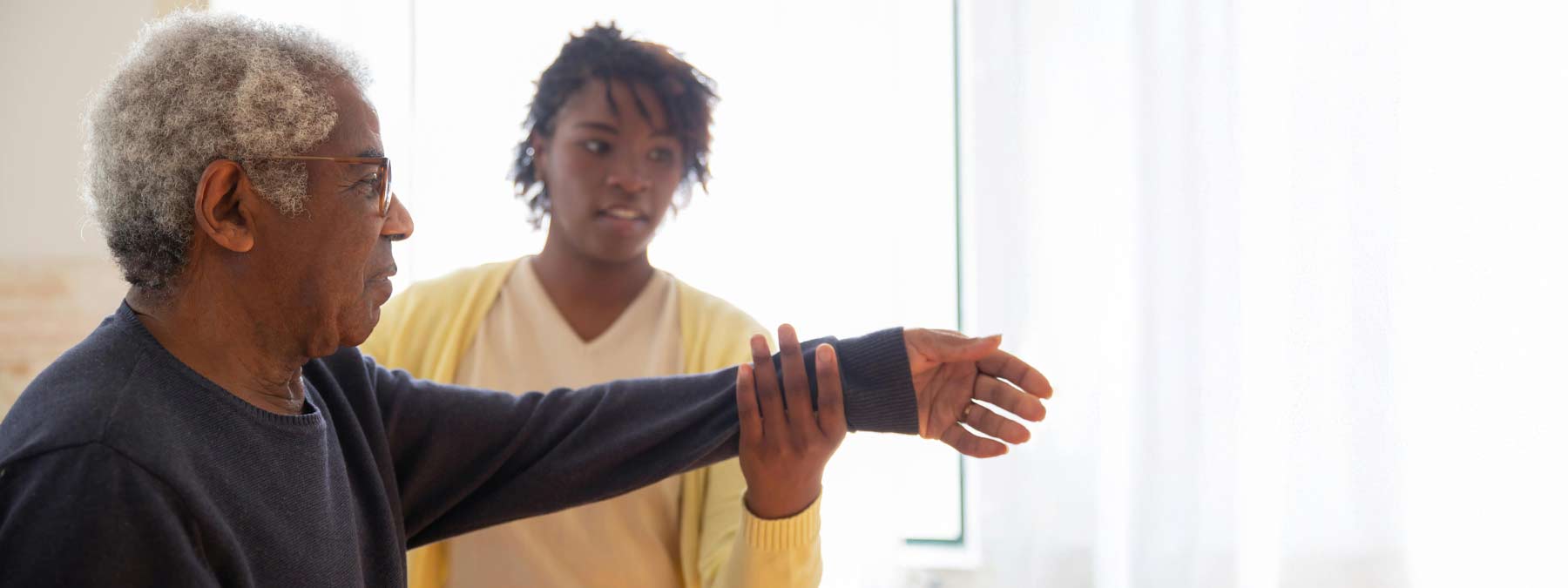 Occupational Therapist working with a patient